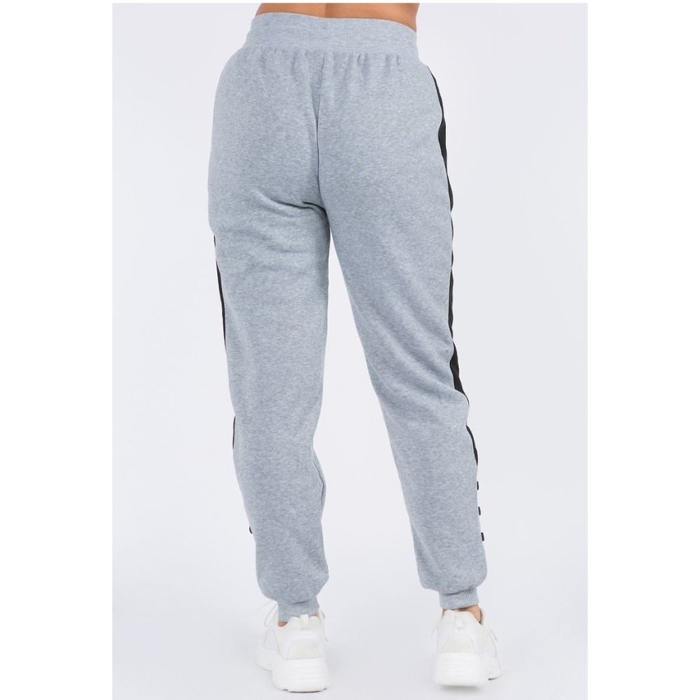 NWT-Women's Side Line Detail Fleece Jogger - Picture 3 of 6